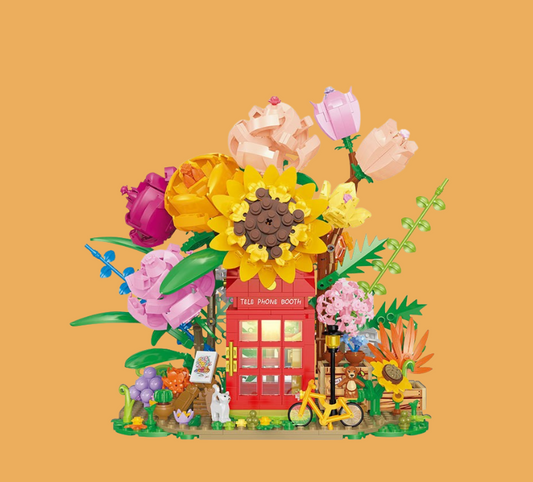 Flower Phone Booth House