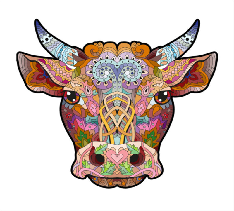 Tribal Bull Head Puzzle