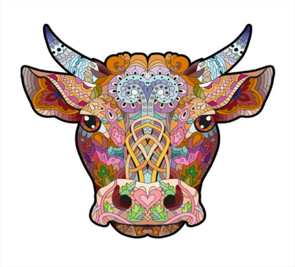 Tribal Bull Head Puzzle