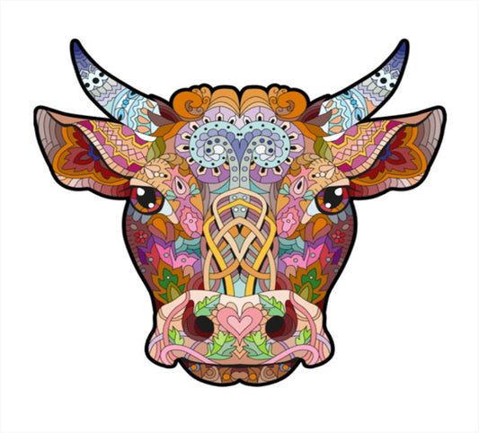 Tribal Bull Head Puzzle
