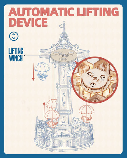 VisionBuild: Parachute Tower Music Box