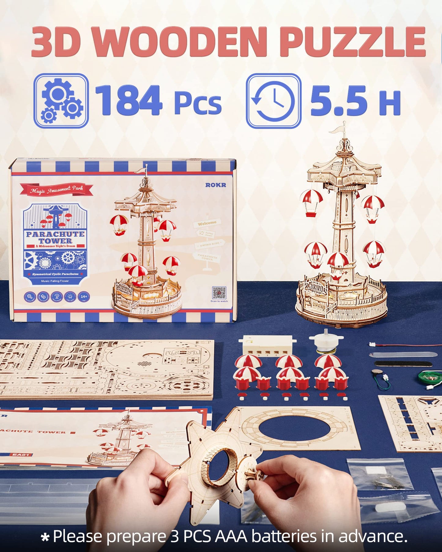 VisionBuild: Parachute Tower Music Box