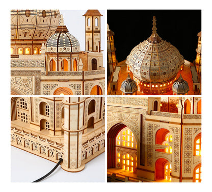 VisionBuild: Illuminated Taj Mahal