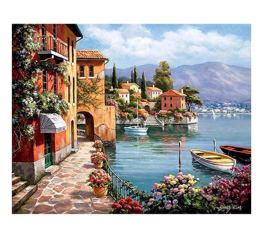 DIY Harbor Oil Painting Kit