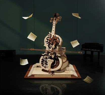 VisionBuild: Mechanical Cello Music Box